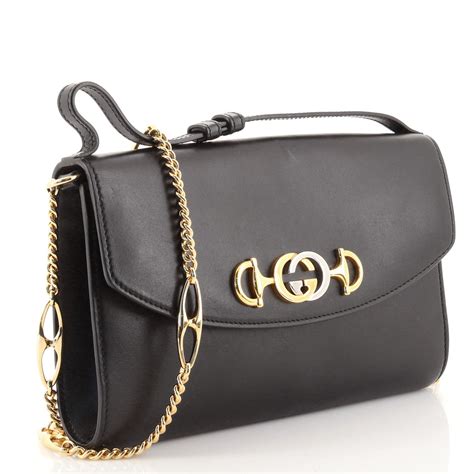 gucci zumi bag black|Gucci small zumi shoulder bag.